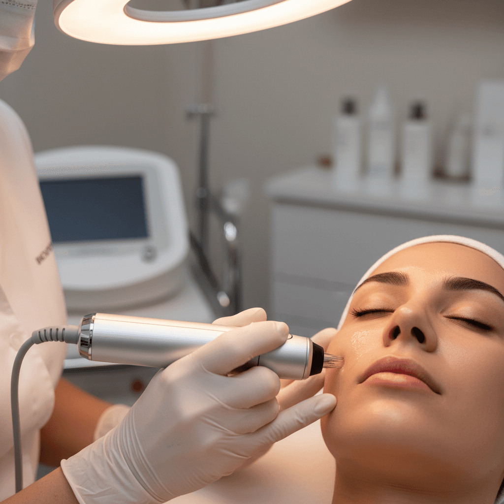 Microneedling treatment at Legacy Holding Group