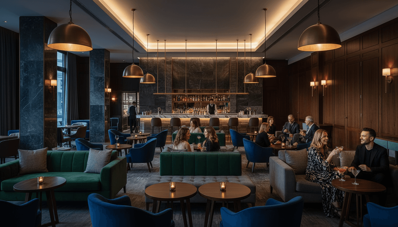 Members of Legacy Holding Group enjoying an exclusive social gathering in an elegant Los Angeles venue