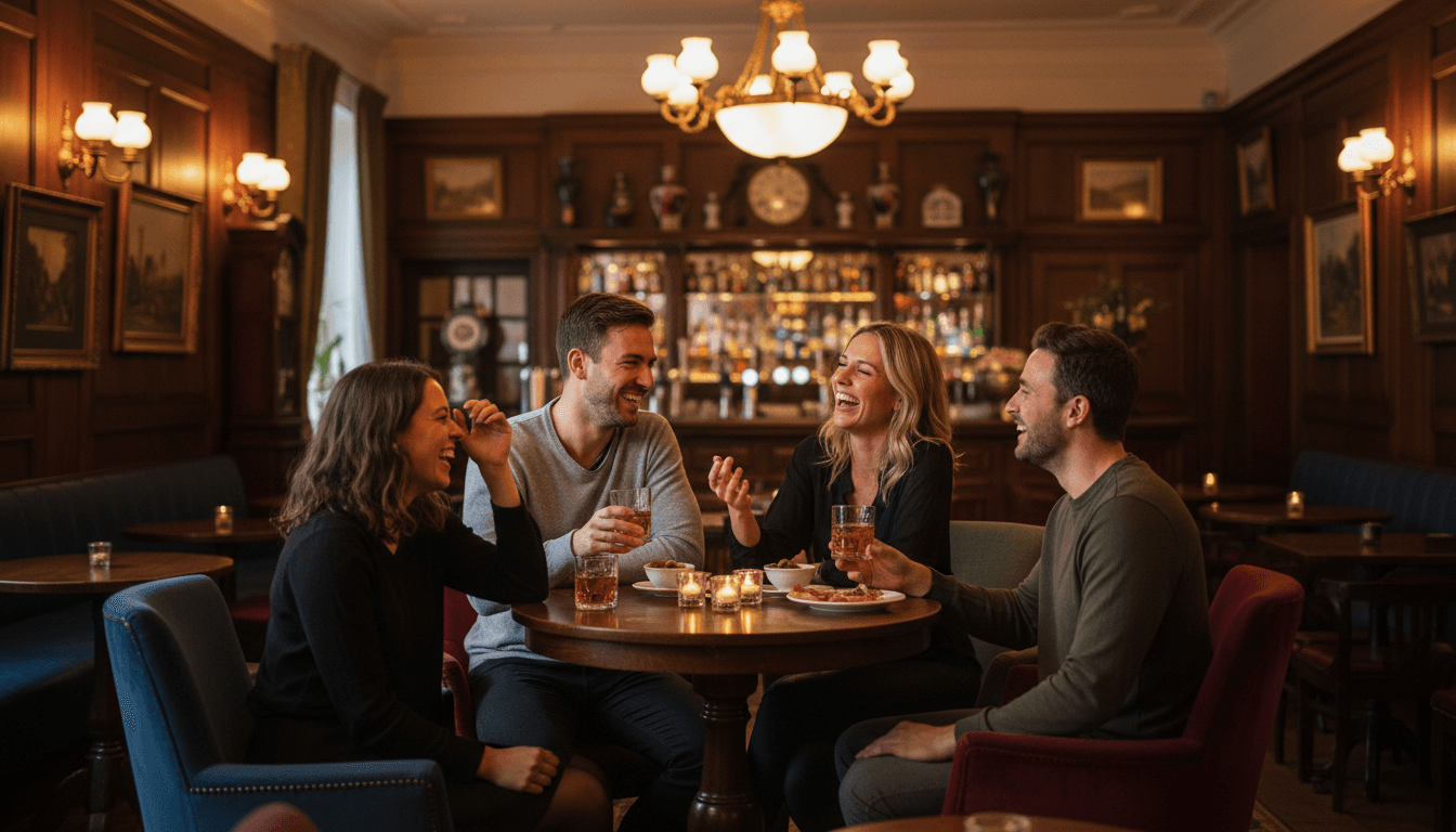 Members networking at an exclusive Legacy Holding Group social event