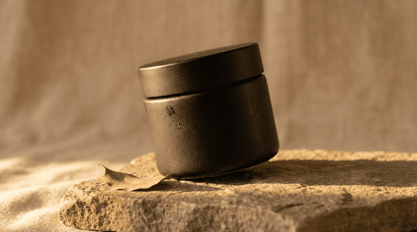 Premium facial treatment product in elegant spa setting
